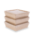 Миниатюра изображения товара Набор коробок упаковочных для еды OSQ SmartPack 900 box 150/150/40 (200шт)