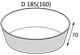 Миниатюра изображения товара Набор одноразовых контейнеров OSQ Round Bowl 1300 (210шт)