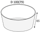 Миниатюра изображения товара Набор одноразовых контейнеров OSQ Round Bowl 300 W (450шт)