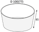 Миниатюра изображения товара Набор одноразовых контейнеров OSQ Round Bowl 400 W (450шт)