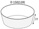Миниатюра изображения товара Набор одноразовых контейнеров OSQ Round Bowl 1000 White (270шт)