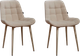 Миниатюра изображения товара Набор стульев ДСВ Президент (2 шт, бежевый софт/опора бежевая)