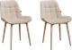Миниатюра изображения товара Набор стульев ДСВ Президент (2 шт, ваниль/опора бежевая)
