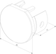 Миниатюра изображения товара Заглушка для шинопровода Elektrostandard Mini Magnetic Round 85202/00 (2шт)