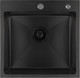 Миниатюра изображения товара Мойка кухонная Basic CL DS Decor 50x50 (черный, коландер, дозатор)