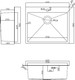Миниатюра изображения товара Мойка кухонная Basic CL DS Decor 60x50 (черный, коландер, дозатор)