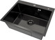 Миниатюра изображения товара Мойка кухонная Basic CL DS Decor 60x50 (черный, коландер, дозатор)