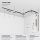 Миниатюра изображения товара Коннектор для трековой системы Elektrostandard Titan Line 85007/00 (титан)