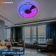 Миниатюра изображения товара Потолочный светильник Estares Song RGB 40W R-APP-330x65-WHITE/CHROME/SHINY-220-IP20
