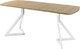 Миниатюра изображения товара Обеденный стол AMC Elite Е20(1200) D2 (белый/дуб небраска натур)