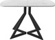 Миниатюра изображения товара Обеденный стол AMC Elite Е20(1100) D2 (черный/мрамор кристалл)