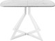 Миниатюра изображения товара Обеденный стол AMC Elite Е20(1100) D2 (белый/мрамор кристалл)