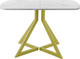 Миниатюра изображения товара Обеденный стол AMC Elite Е20(1100) D2 (золото/мрамор кристалл)