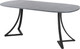 Миниатюра изображения товара Обеденный стол AMC Elite Е24(900) D7 (черный/бетон чикаго светло-серый)