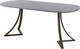 Миниатюра изображения товара Обеденный стол AMC Elite Е24(900) D7 (коричневый/бетон чикаго светло-серый)
