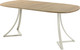 Миниатюра изображения товара Обеденный стол AMC Elite Е24(900) D7 (бежевый/дуб небраска натур)