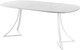 Миниатюра изображения товара Обеденный стол AMC Elite Е24(900) D7 (белый/мрамор кристалл)