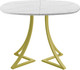 Миниатюра изображения товара Обеденный стол AMC Elite Е24(900) D7 (золото/мрамор кристалл)