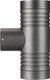 Миниатюра изображения товара Бра уличное Arlight KT-RAY-WALL-TWIN-R46-2x3W Warm3000 GR / 034137