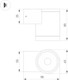 Миниатюра изображения товара Бра уличное Arlight LGD-RAY-WALL-R65-9W Day4000 GR / 044852
