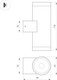 Миниатюра изображения товара Бра уличное Arlight LGD-RAY-WALL-TWIN-R65-2x9W Day4000 GR / 044850