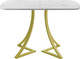 Миниатюра изображения товара Обеденный стол AMC Elite Е24(1200) D2 (золото/мрамор кристалл)