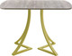 Миниатюра изображения товара Обеденный стол AMC Elite Е24(1200) D2 (золото/дуб уайт-ривер песочно-бежевый)