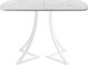 Миниатюра изображения товара Обеденный стол AMC Elite Е24(1100) D2 (белый/мрамор кристалл)