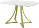 Миниатюра изображения товара Обеденный стол AMC Elite Е24(1100) D2 ( золото/мрамор кристалл)