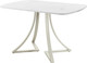 Миниатюра изображения товара Обеденный стол AMC Elite Е24(1200) D2 (бежевый/мрамор кристалл)
