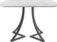 Миниатюра изображения товара Обеденный стол AMC Elite Е24(1200) D2 (графит/мрамор кристалл)