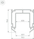 Миниатюра изображения товара Профиль для шинопровода Arlight MAG-STRETCH-45-2000 / 032752(2)