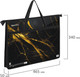 Миниатюра изображения товара Папка-портфель Brauberg Black&Gold Marble / 272232