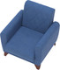 Миниатюра изображения товара Кресло мягкое Олмеко Эдвин М (велюр Ocean 018 синий)