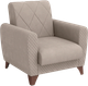 Миниатюра изображения товара Кресло мягкое Олмеко Эдвин М (велюр прага капучино)