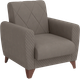 Миниатюра изображения товара Кресло мягкое Олмеко Эдвин М (велюр прага кофе)
