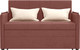Миниатюра изображения товара Диван Олмеко Дэнди 2 подушки (велюр Fresh дасти роуз/велюр Fresh крем)