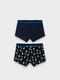 Миниатюра изображения товара Комплект мужских трусов Mark Formelle 411124-2 (р.90-100, прикольные пингвины/глубокий синий-1)