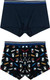 Миниатюра изображения товара Комплект мужских трусов Mark Formelle 411124-2 (р.98-108, прикольные пингвины/глубокий синий-4)