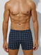 Миниатюра изображения товара Комплект мужских трусов Mark Formelle 411152-2 (р.94-104, клетка на темно-синем/темно-синий)