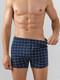 Миниатюра изображения товара Комплект мужских трусов Mark Formelle 411152-2 (р.98-108, клетка на темно-синем/темно-синий)