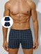 Миниатюра изображения товара Комплект мужских трусов Mark Formelle 411152-2 (р.106-116, клетка на темно-синем/темно-синий)