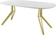 Миниатюра изображения товара Обеденный стол AMC Elite Е21(900) D7 (золото/мрамор кристалл)