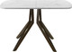 Миниатюра изображения товара Обеденный стол AMC Elite Е21(1200) D2 (коричневый/мрамор кристалл)