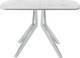 Миниатюра изображения товара Обеденный стол AMC Elite Е21(1200) D2 (серебро/мрамор кристалл)