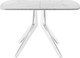 Миниатюра изображения товара Обеденный стол AMC Elite Е21(1100) D2 (белый/мрамор кристалл)