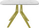 Миниатюра изображения товара Обеденный стол AMC Elite Е21(1100) D2 (золото/мрамор кристалл)