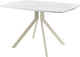 Миниатюра изображения товара Обеденный стол AMC Elite Е18(1200) D6 (бежевый/мрамор кристалл)
