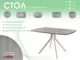 Миниатюра изображения товара Обеденный стол AMC Elite Е18(1200) D6 (бежевый/дуб уайт-ривер песочно-бежевый)