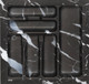 Миниатюра изображения товара Органайзер для столовых приборов AKS 500 Marble 435x430 (черно-серый мрамор)